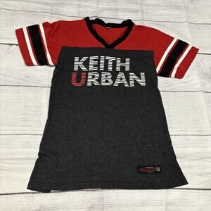 Keith Urban Graffiti U Size Medium Concert T-Shirt Tee Red Gray